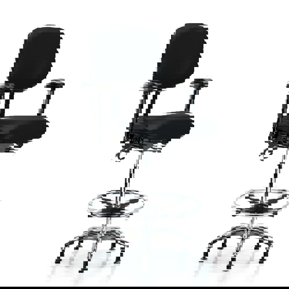 Task Chair: ESD Vinyl, Black